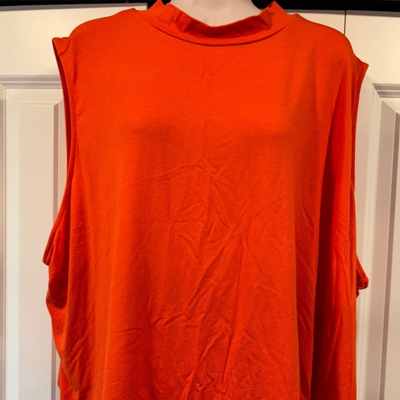 Ava & Viv orange tank top sleeveless 4x new - Picture 1 of 3
